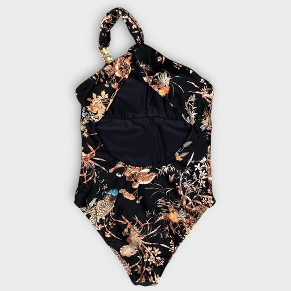 L'AGENCE Karmin Jungle One-Shoulder One-Piece Swimsuit Size Large - Picture 7 of 13